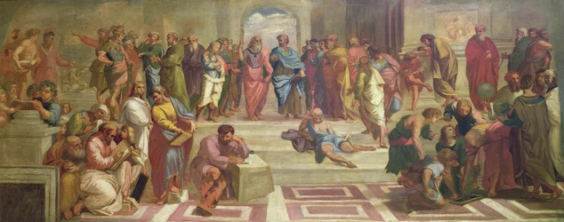 Skolen i Athen, etter Rafael